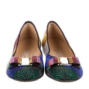 Colorful Bow Embellished Women's Flats